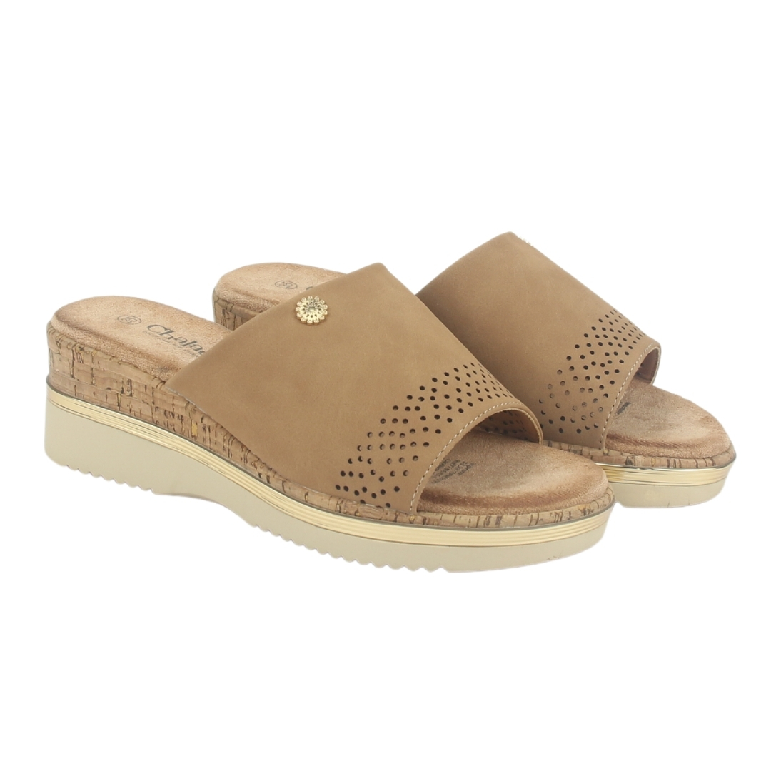 SANDALIA MUJER CHALADA BEIGE TERA-1 PLATAFORMA - 5