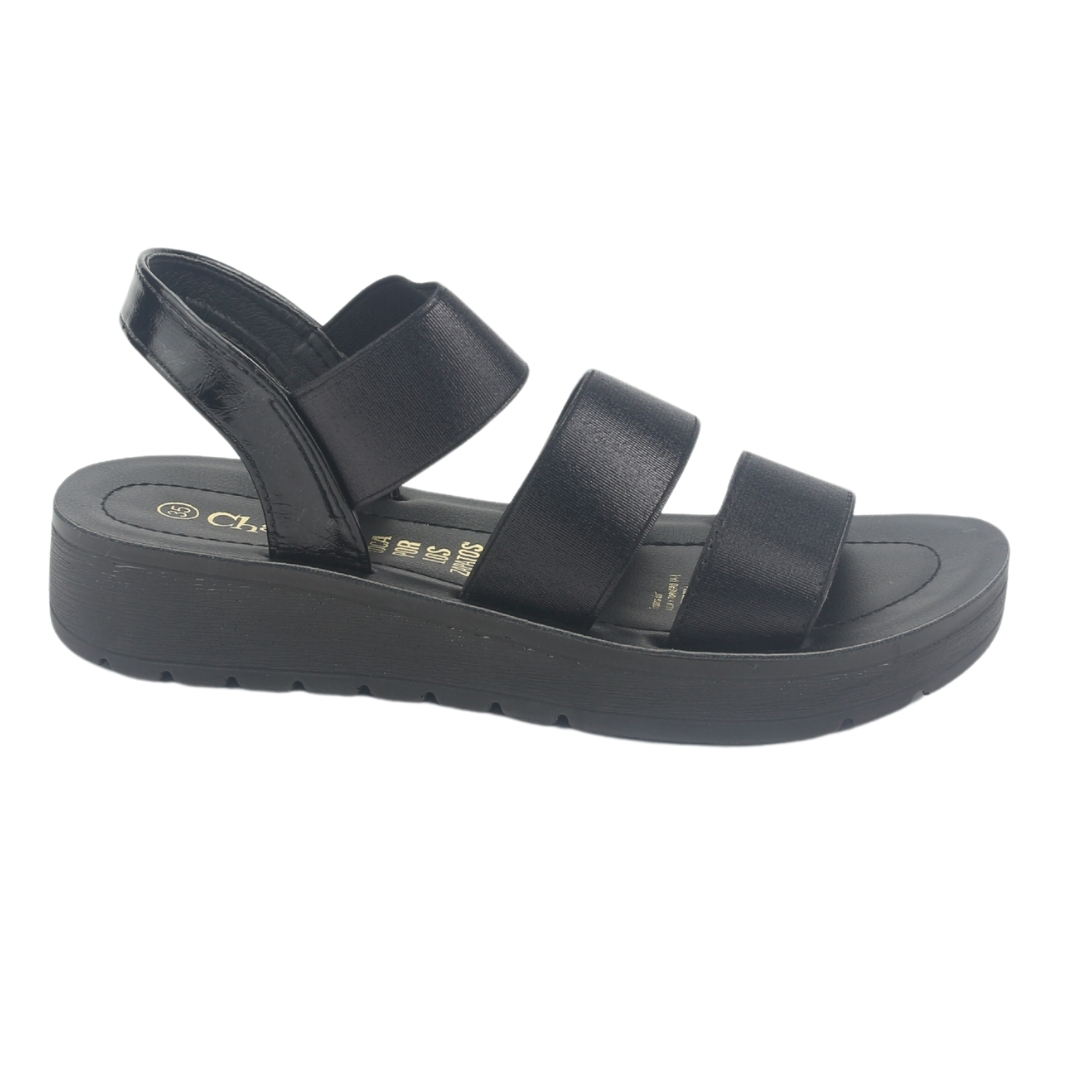 SANDALIA MUJER CHALADA NEGRO QUANTAH-20 CASUAL - 1