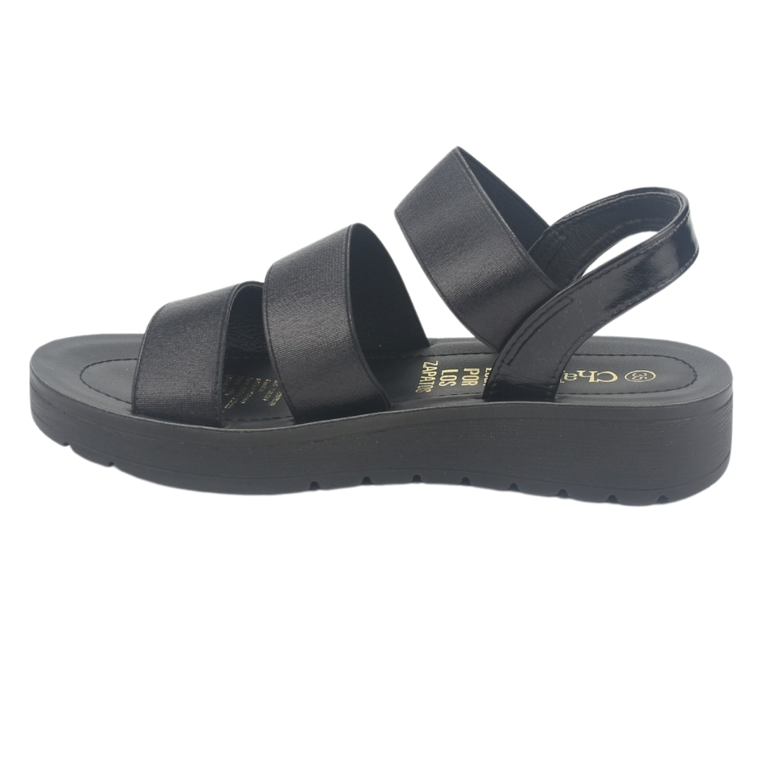 SANDALIA MUJER CHALADA NEGRO QUANTAH-20 CASUAL - 2