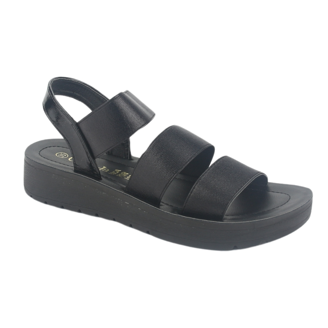 SANDALIA MUJER CHALADA NEGRO QUANTAH-20 CASUAL - 3