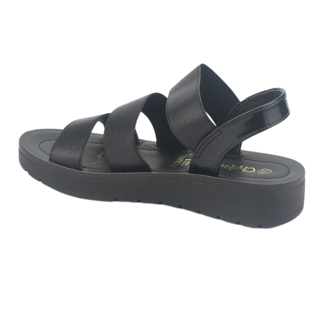 SANDALIA MUJER CHALADA NEGRO QUANTAH-20 CASUAL - 4