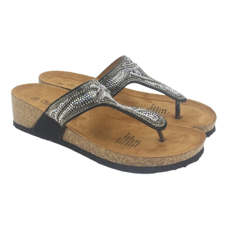SANDALIA MUJER CHALADA NEGRO FIFO-2 CASUAL - 5