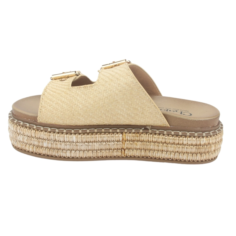 SANDALIA MUJER CHALADA BEIGE YUKON-15 PLATAFORMA POKI - 2