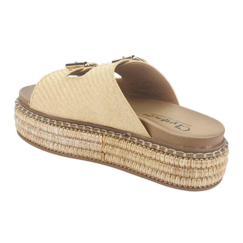 SANDALIA MUJER CHALADA BEIGE YUKON-15 PLATAFORMA POKI - 4