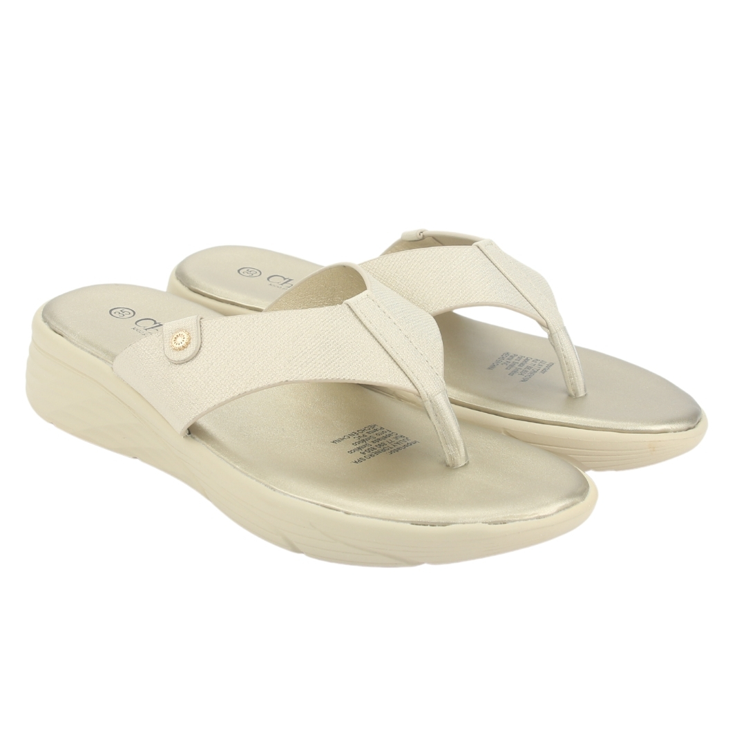 SANDALIA MUJER CHALADA DORADO BENI-10 CASUAL - 5
