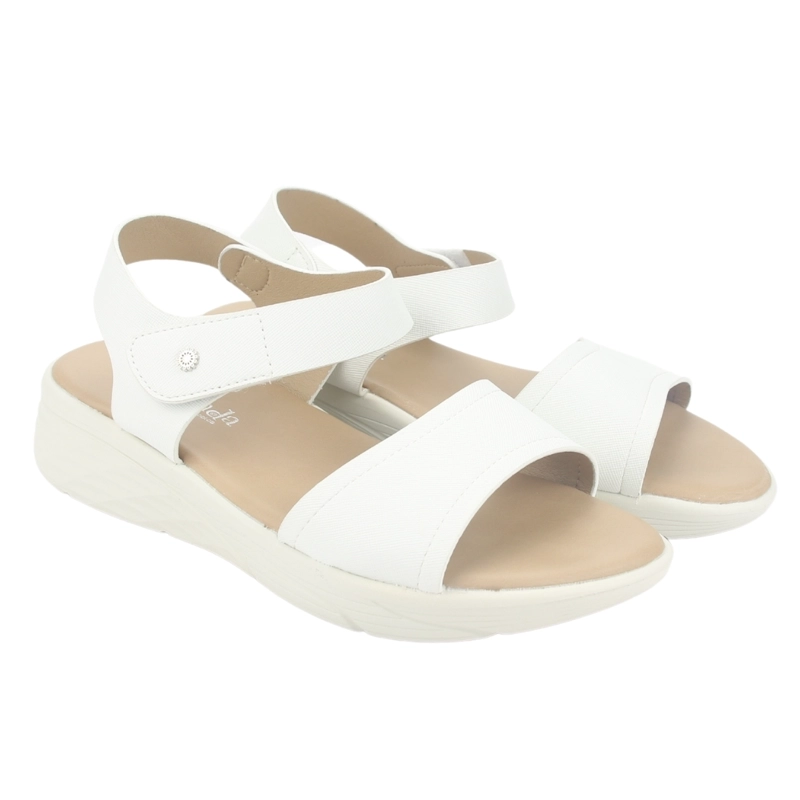 SANDALIA MUJER CHALADA BLANCO BENI-11 CASUAL - 5