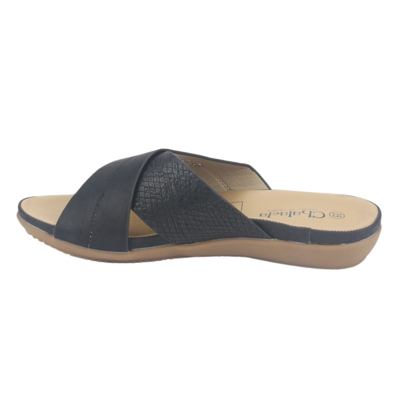 SANDALIA MUJER CHALADA NEGRO PALAK-1 CASUAL - 2