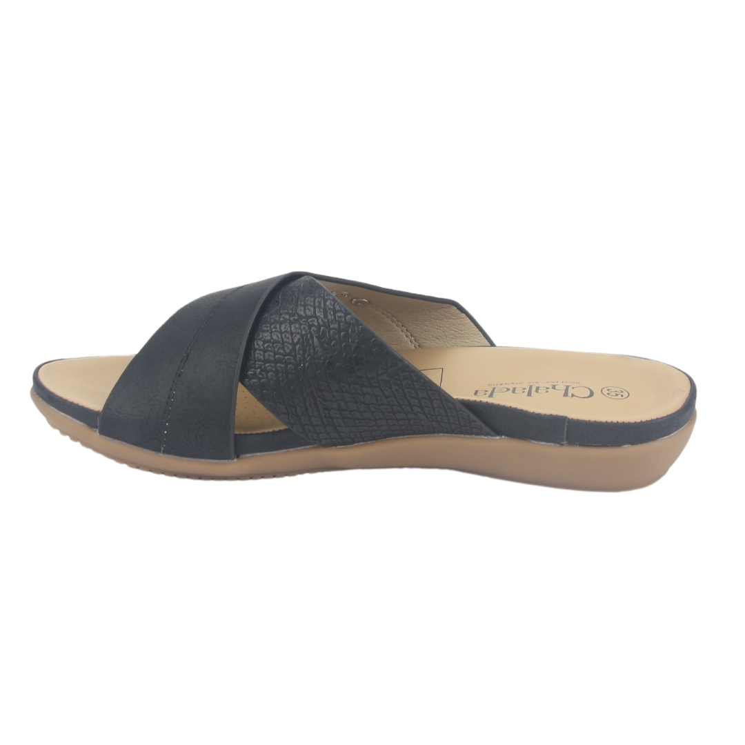 SANDALIA MUJER CHALADA NEGRO PALAK-1 CASUAL - 2