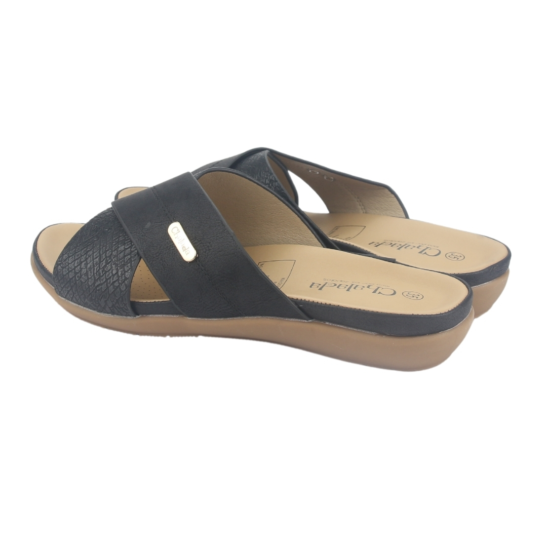 SANDALIA MUJER CHALADA NEGRO PALAK-1 CASUAL - 6