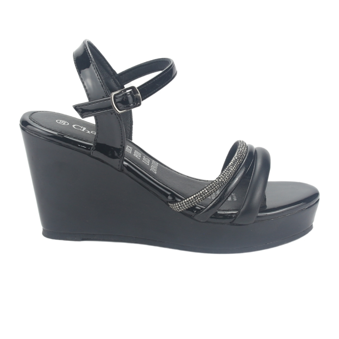 SANDALIA MUJER CHALADA NEGRO COMO-52 PLATAFORMA - 1