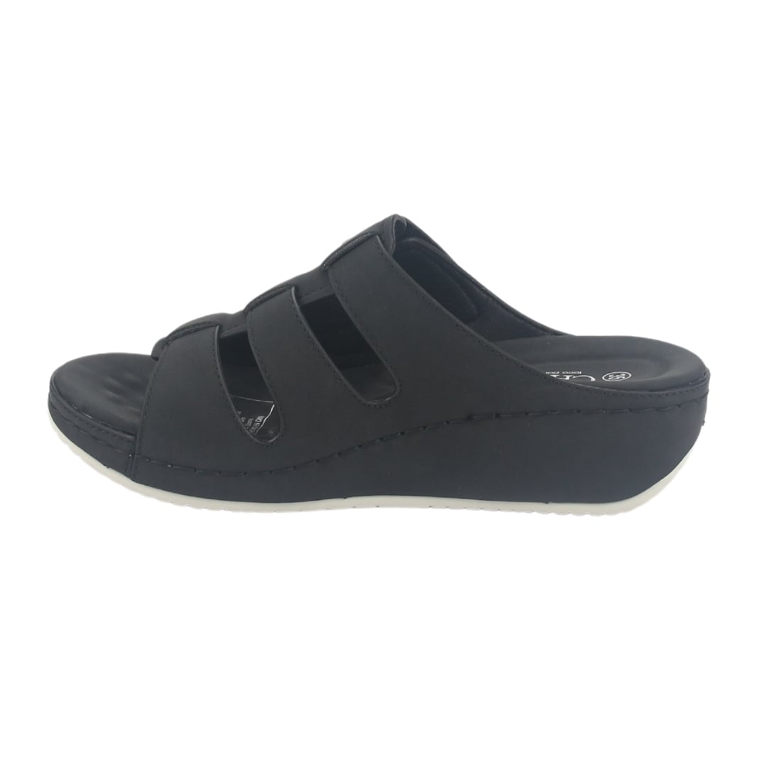 SANDALIA MUJER CHALADA NEGRO KOPA-1 CASUAL - 2