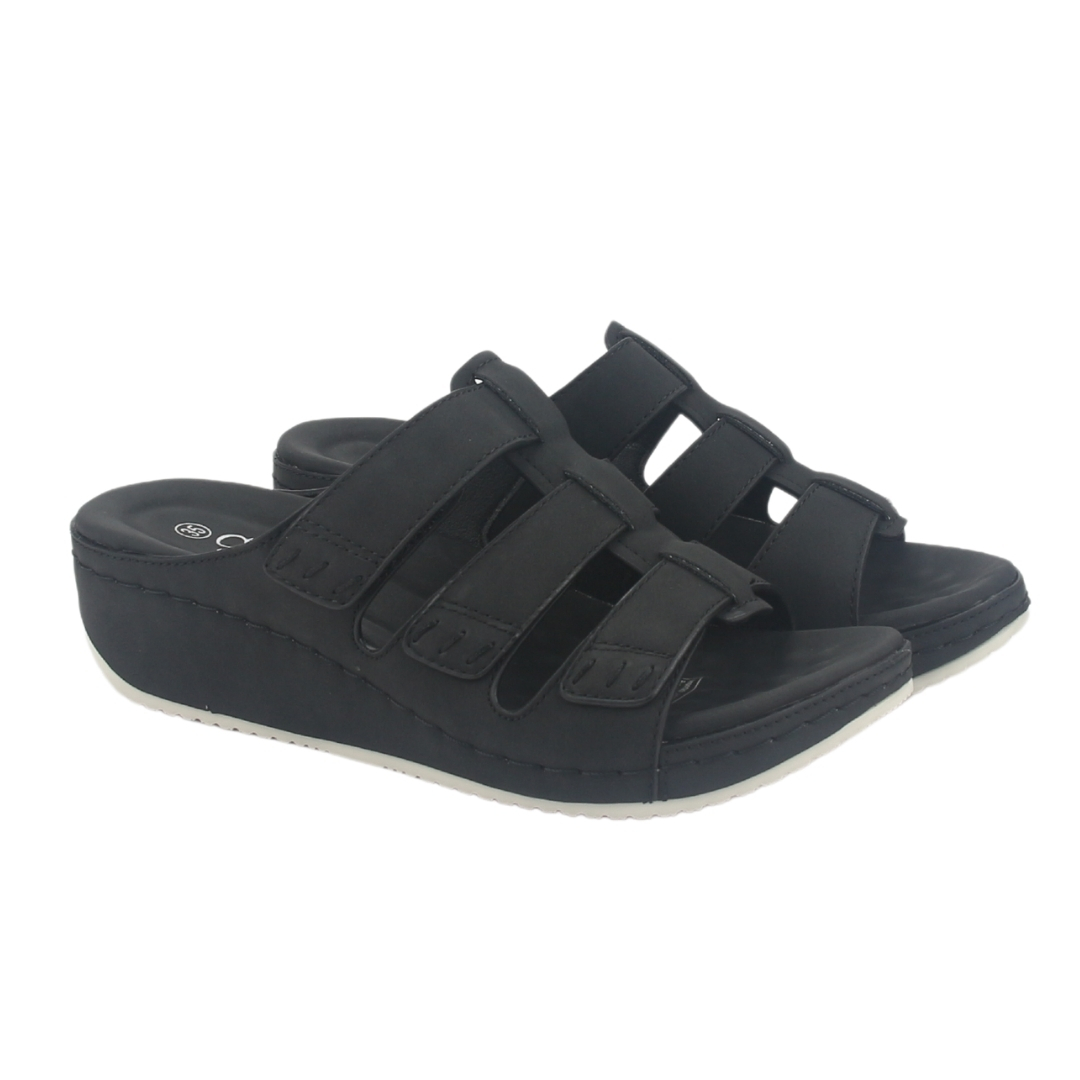 SANDALIA MUJER CHALADA NEGRO KOPA-1 CASUAL - 5