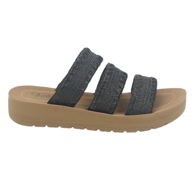 SANDALIA MUJER CHALADA NEGRO BETA-1 CASUAL - 1