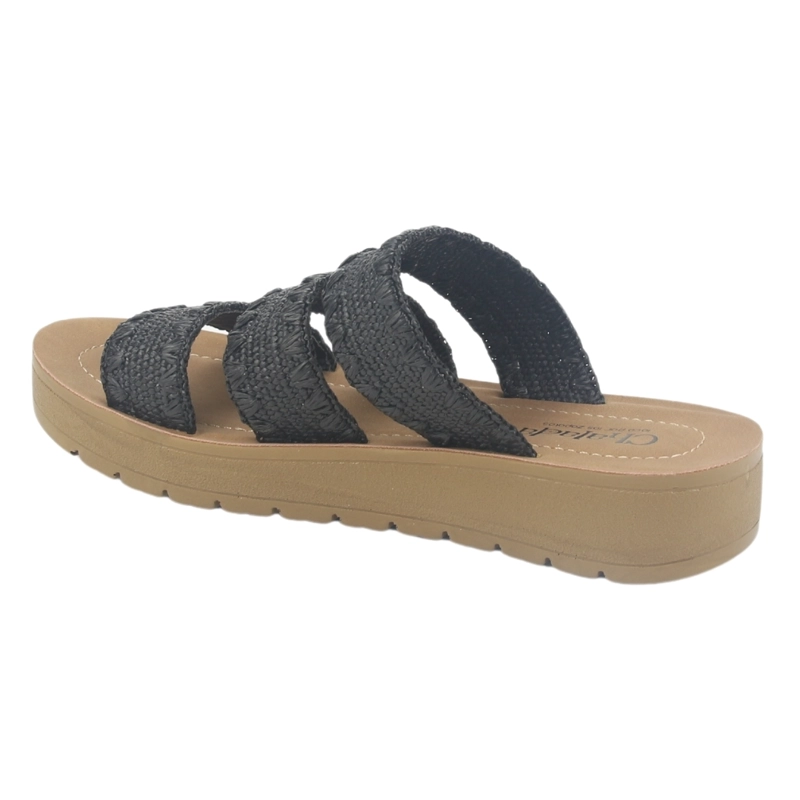 SANDALIA MUJER CHALADA NEGRO BETA-1 CASUAL - 4