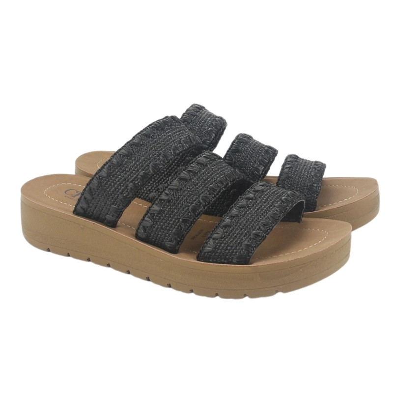 SANDALIA MUJER CHALADA NEGRO BETA-1 CASUAL - 5