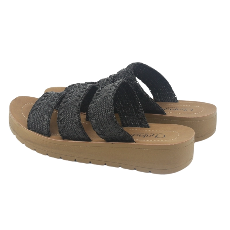 SANDALIA MUJER CHALADA NEGRO BETA-1 CASUAL - 6