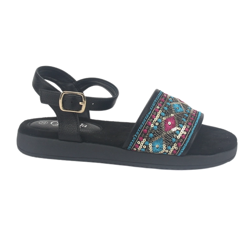 SANDALIA MUJER CHALADA NEGRO BIRA-2 CASUAL - 1