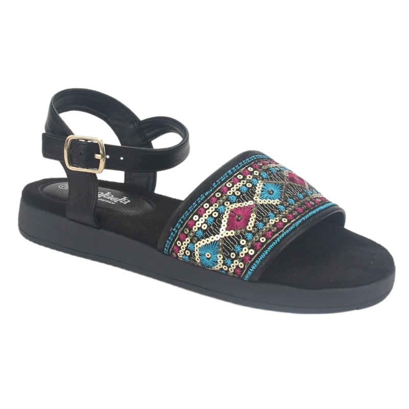 SANDALIA MUJER CHALADA NEGRO BIRA-2 CASUAL - 3