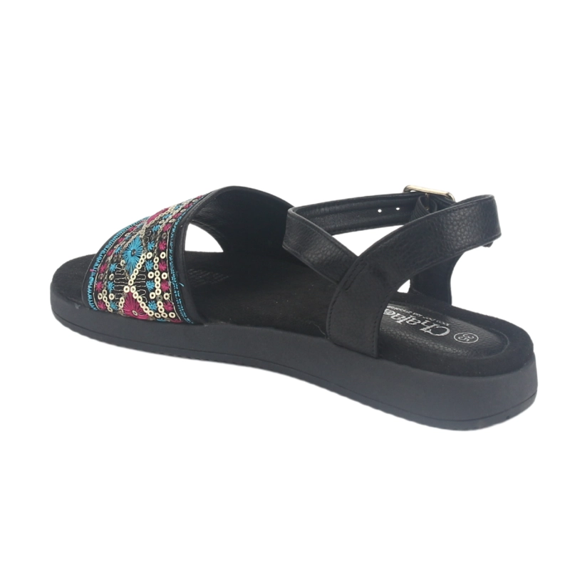 SANDALIA MUJER CHALADA NEGRO BIRA-2 CASUAL - 4