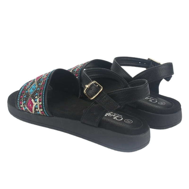 SANDALIA MUJER CHALADA NEGRO BIRA-2 CASUAL - 6