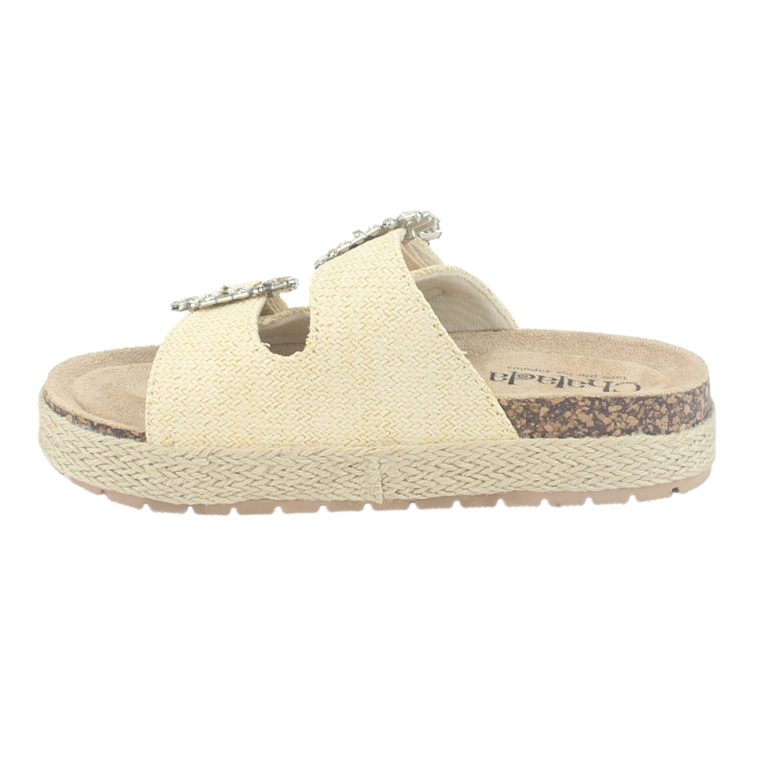 SANDALIA MUJER CHALADA BEIGE DALVA-1 CASUAL - 2