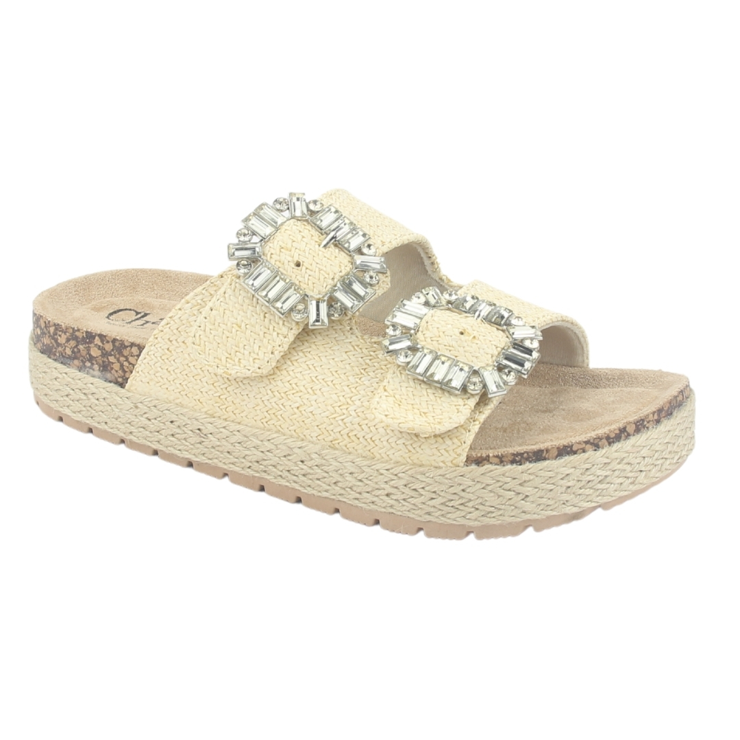 SANDALIA MUJER CHALADA BEIGE DALVA-1 CASUAL - 3