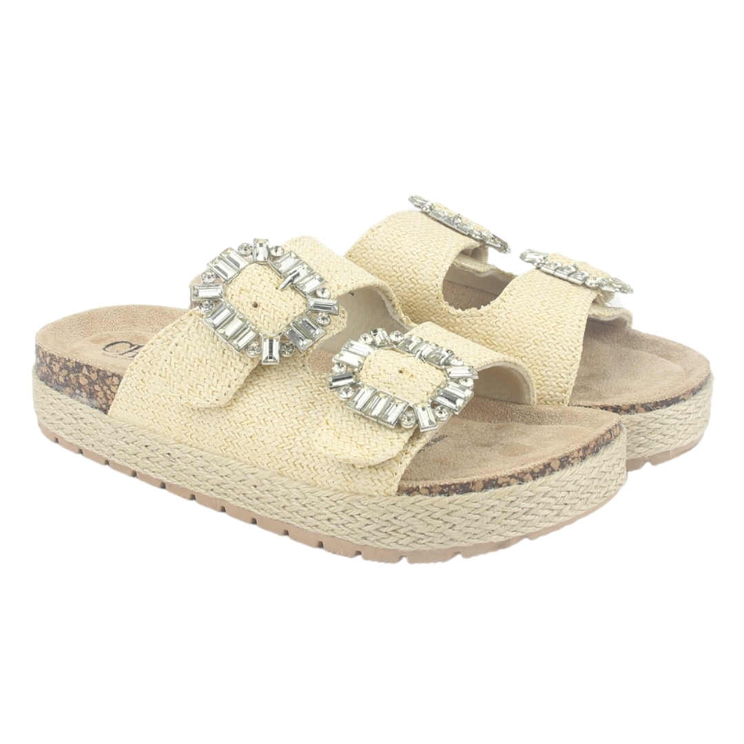 SANDALIA MUJER CHALADA BEIGE DALVA-1 CASUAL - 5