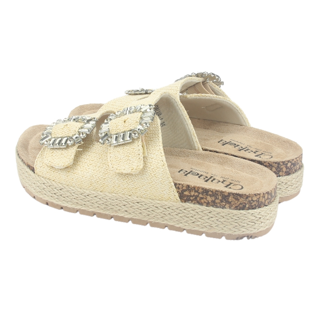 SANDALIA MUJER CHALADA BEIGE DALVA-1 CASUAL - 6