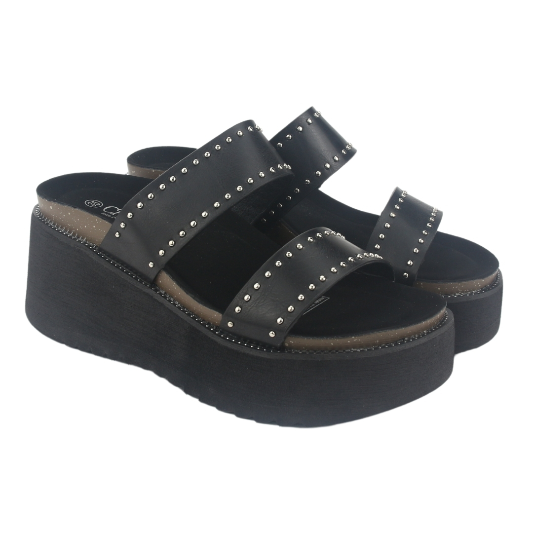 SANDALIA MUJER CHALADA NEGRO VIRU-30 PLATAFORMA - 5
