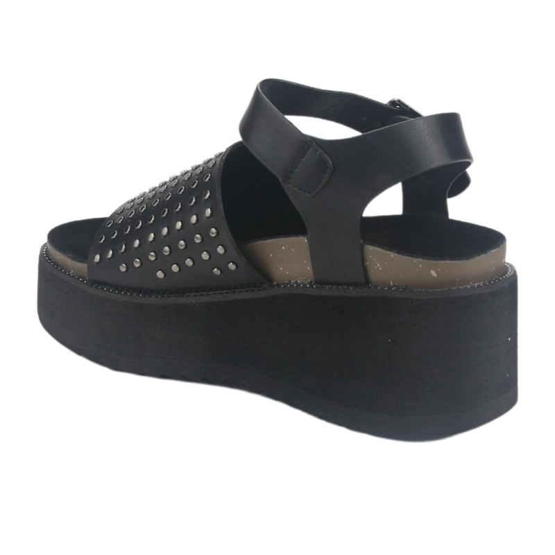 SANDALIA MUJER CHALADA NEGRO VIRU-29 PLATAFORMA - 4