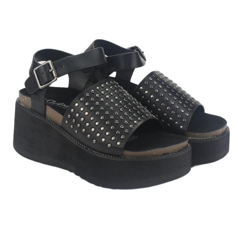 SANDALIA MUJER CHALADA NEGRO VIRU-29 PLATAFORMA - 5