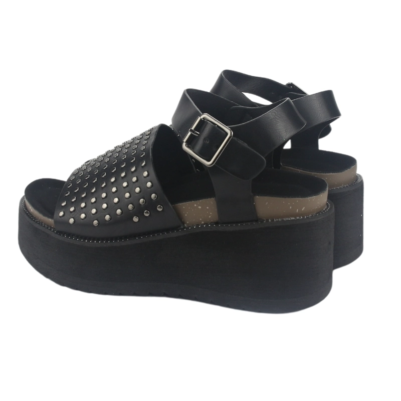 SANDALIA MUJER CHALADA NEGRO VIRU-29 PLATAFORMA - 6
