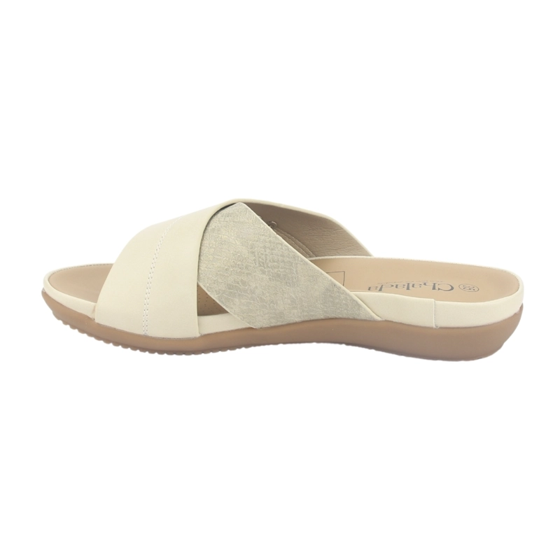SANDALIA MUJER CHALADA BEIGE PALAK-1 CASUAL - 2