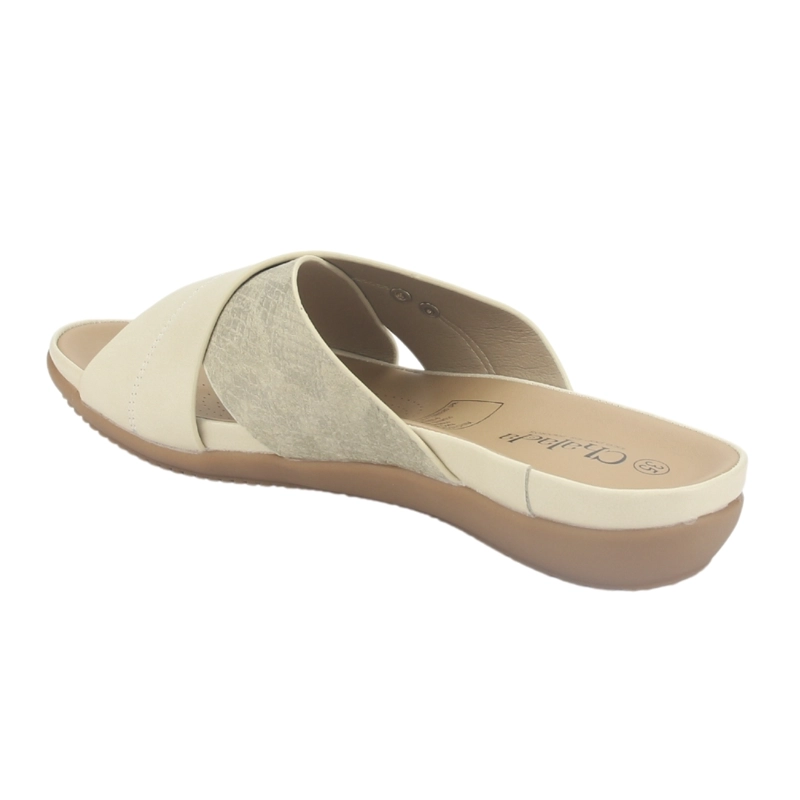 SANDALIA MUJER CHALADA BEIGE PALAK-1 CASUAL - 3