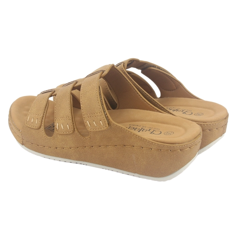 SANDALIA MUJER CHALADA CAMEL KOPA-1 CASUAL - 6