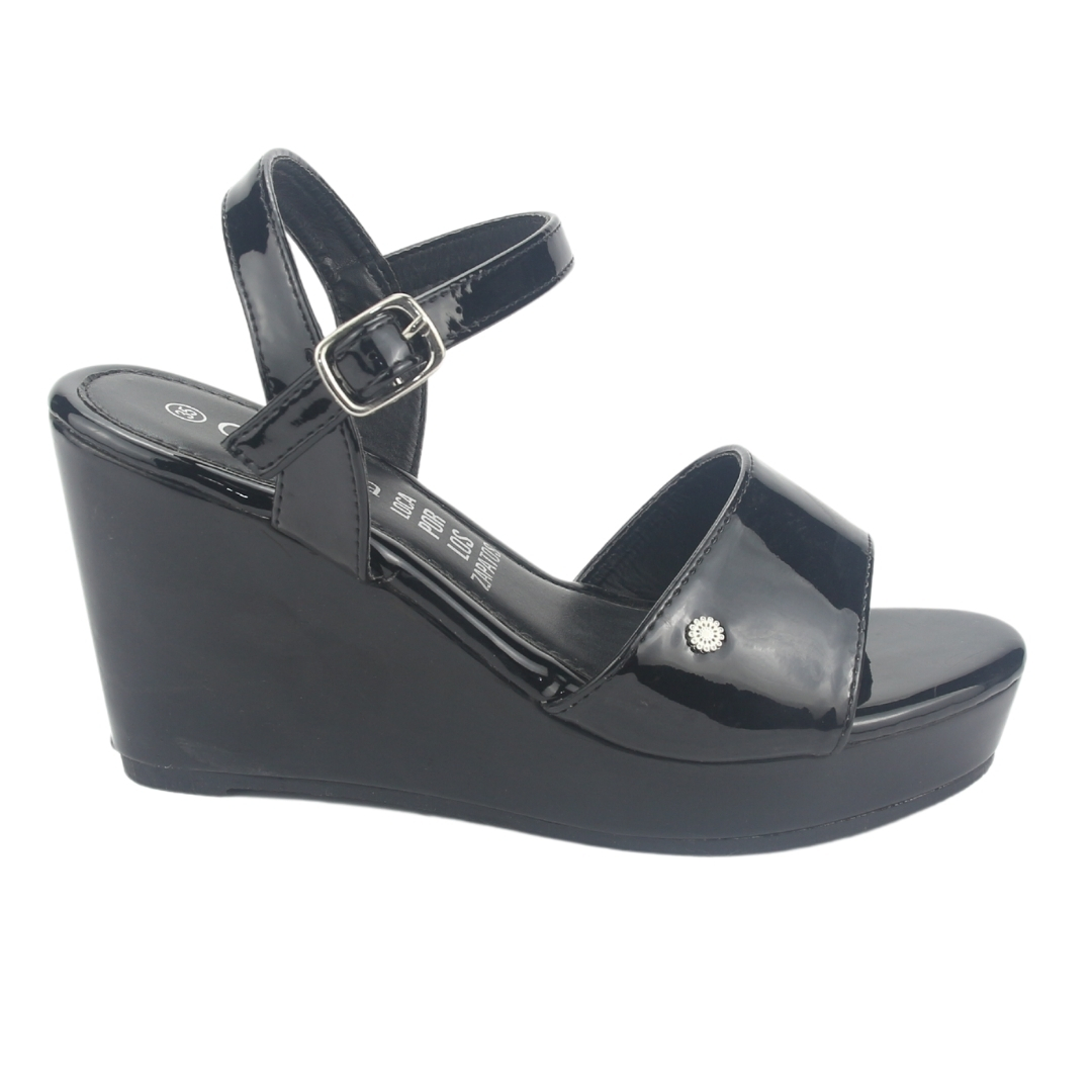 SANDALIA MUJER CHALADA NEGRO COMO-51 PLATAFORMA - 1