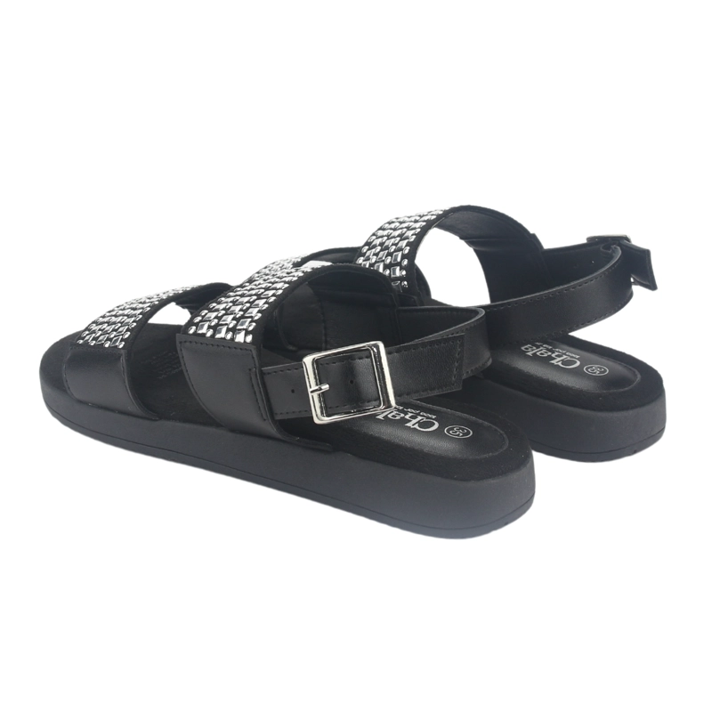 SANDALIA MUJER CHALADA NEGRO BIRA-1 CASUAL - 6
