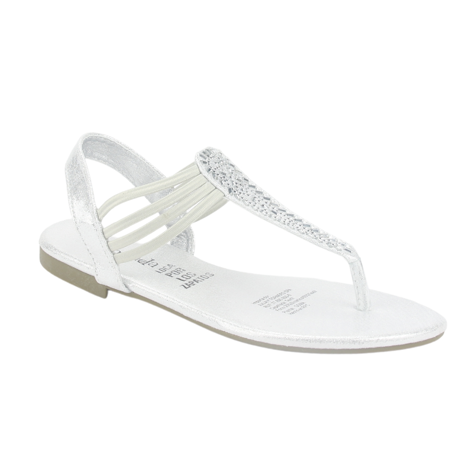SANDALIA MUJER CHALADA PLATEADO ALKI-5 PLANA - 3