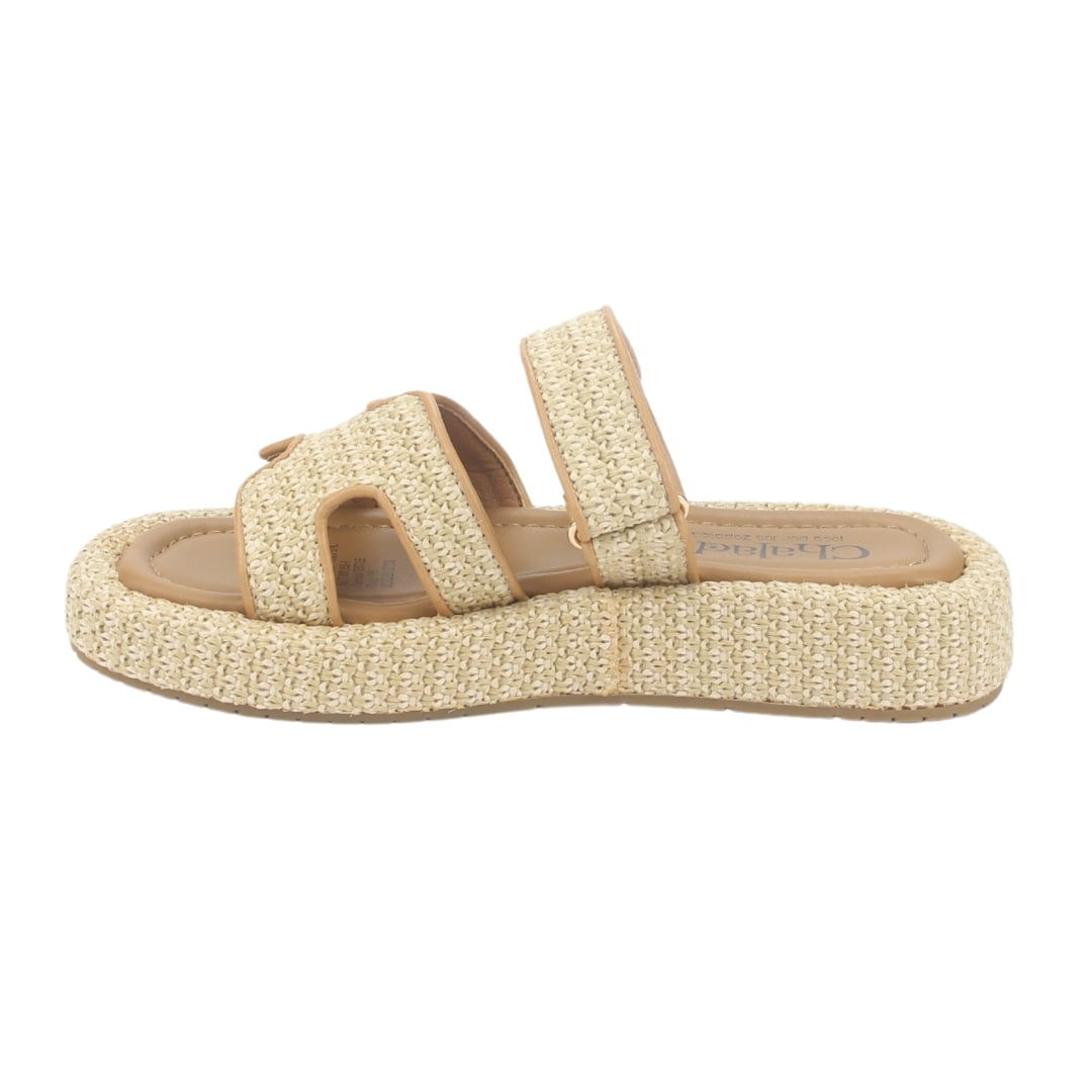SANDALIA MUJER CHALADA BEIGE YUKONL-17 PLATAFORMA POKI - 2