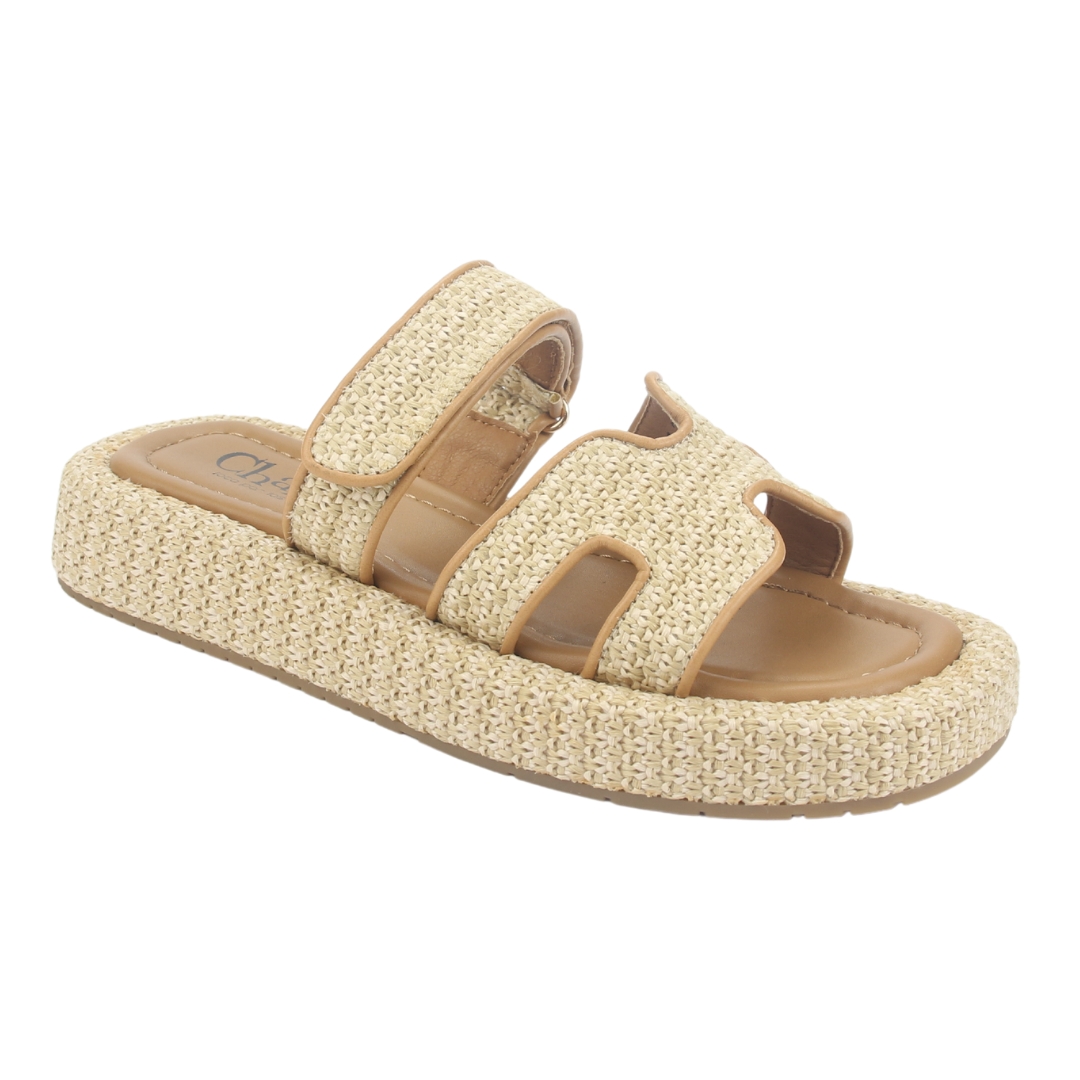 SANDALIA MUJER CHALADA BEIGE YUKONL-17 PLATAFORMA POKI - 3