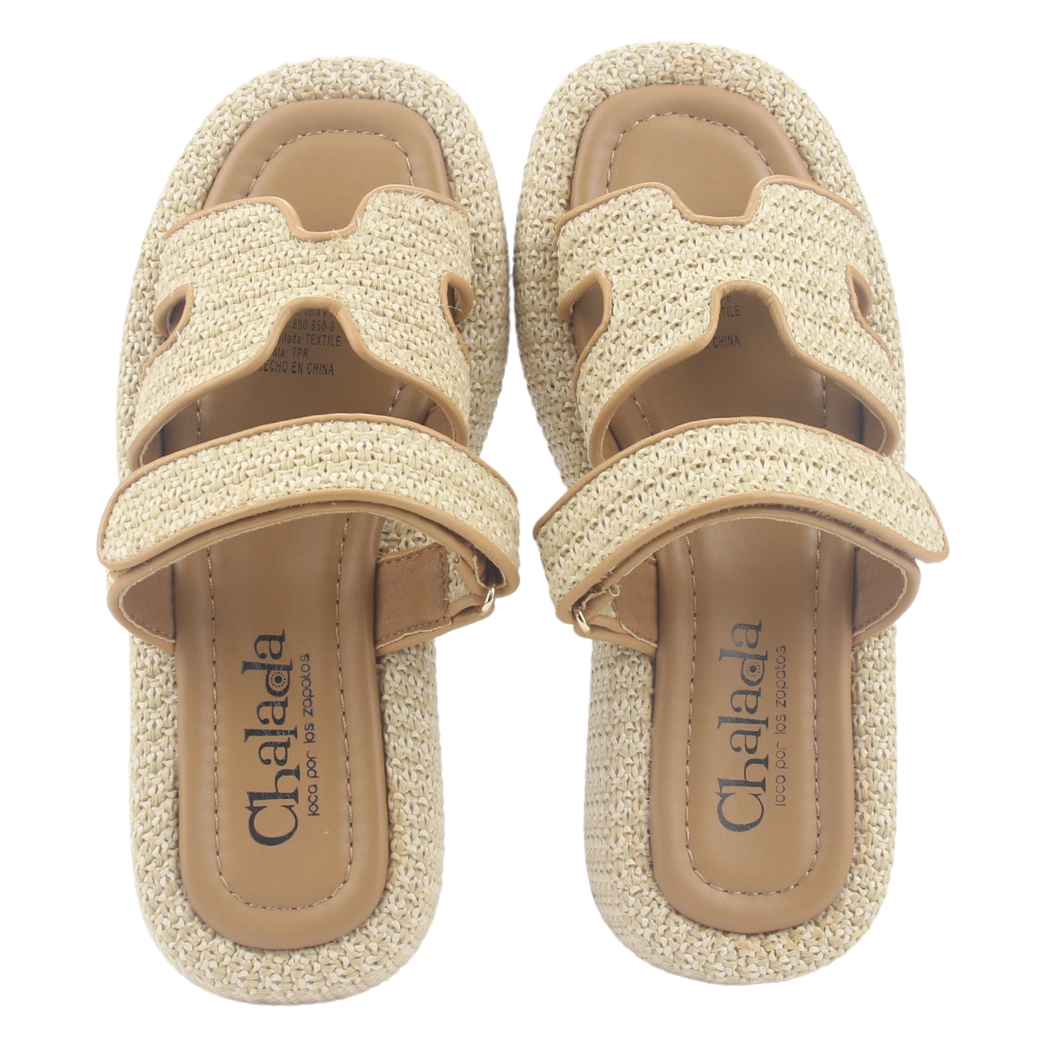 SANDALIA MUJER CHALADA BEIGE YUKONL-17 PLATAFORMA POKI - 7