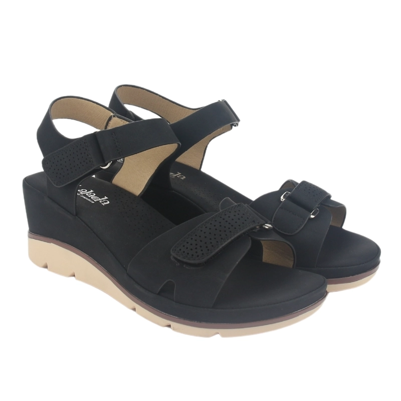SANDALIA MUJER CHALADA NEGRO FLICK-1 PLATAFORMA - 5