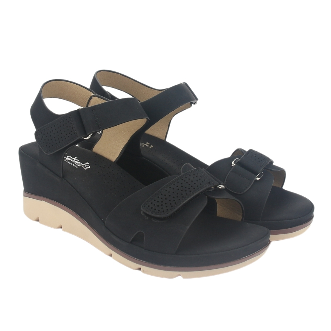 SANDALIA MUJER CHALADA NEGRO FLICK-1 PLATAFORMA - 5