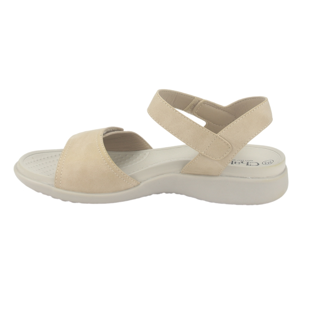 SANDALIA MUJER CHALADA BEIGE ELSA-20 CASUAL - 2