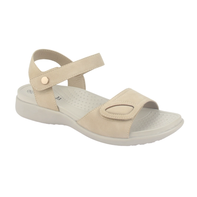 SANDALIA MUJER CHALADA BEIGE ELSA-20 CASUAL - 3