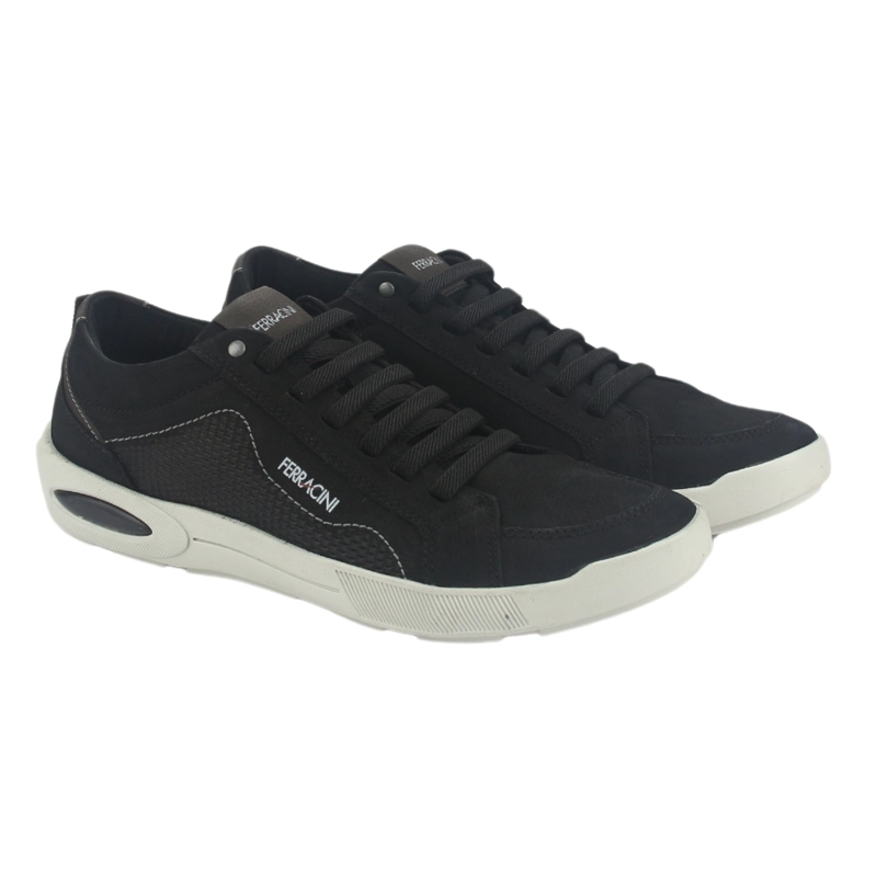 ZAPATILLA FERRACINI HOMBRE 2269 PULSE NEGRO CASUAL - 5