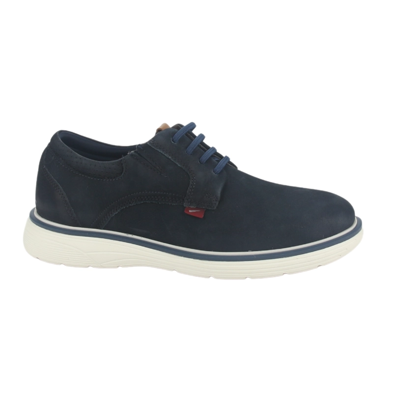 ZAPATO FERRACINI HOMBRE 4960 FULL RUSTIC AZUL MARINO CASUAL - 1