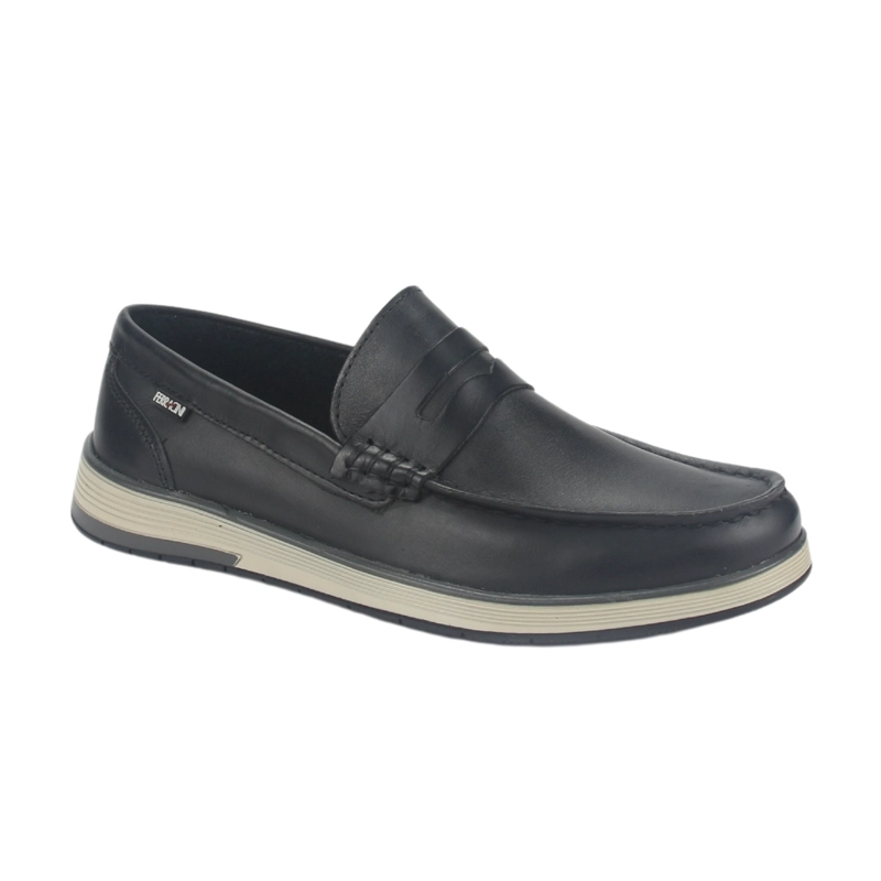 ZAPATOS HOMBRE FERRACINI CUERO 6988 CASUAL NEGRO - 3