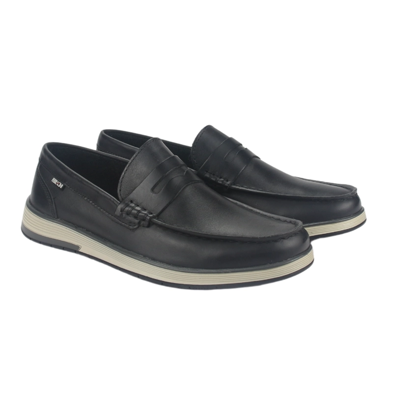 ZAPATOS HOMBRE FERRACINI CUERO 6988 CASUAL NEGRO - 5