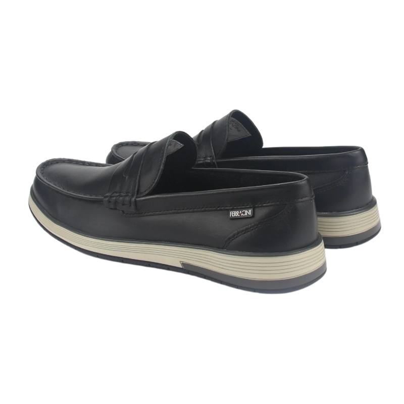 ZAPATOS HOMBRE FERRACINI CUERO 6988 CASUAL NEGRO - 6